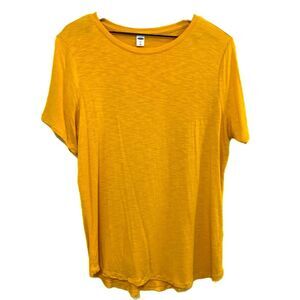 Old Navy Lux Short sleeve t-shirt Women’s Yellow L.
